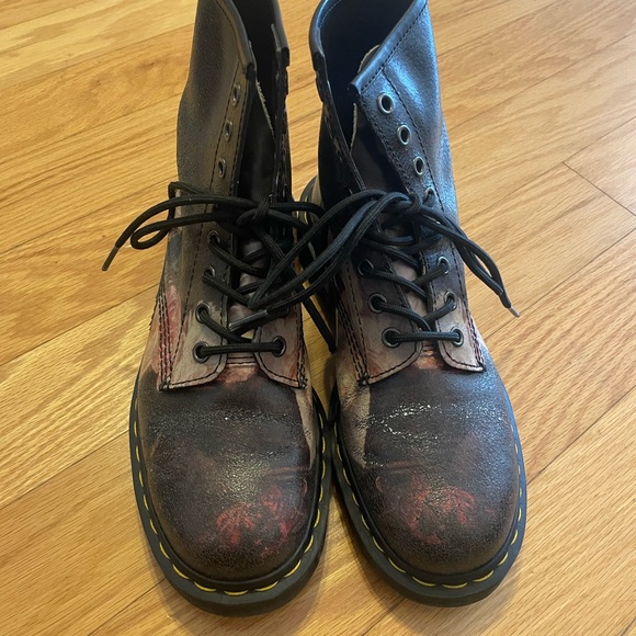 Limited Edition Doc Martens Floral 1460 power rose cristal suede - Picture 2 of 11